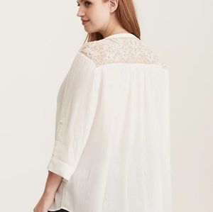 NWT Torrid Size 1 Lace Back Embellished Top